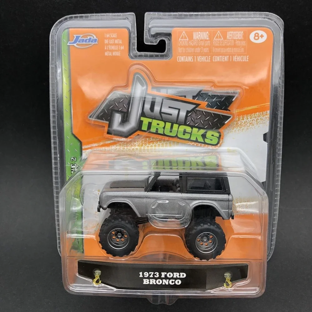 Jada Just Trucks '73 1973 Ford‎ Bronco Silver Diecast 1/64 Scale